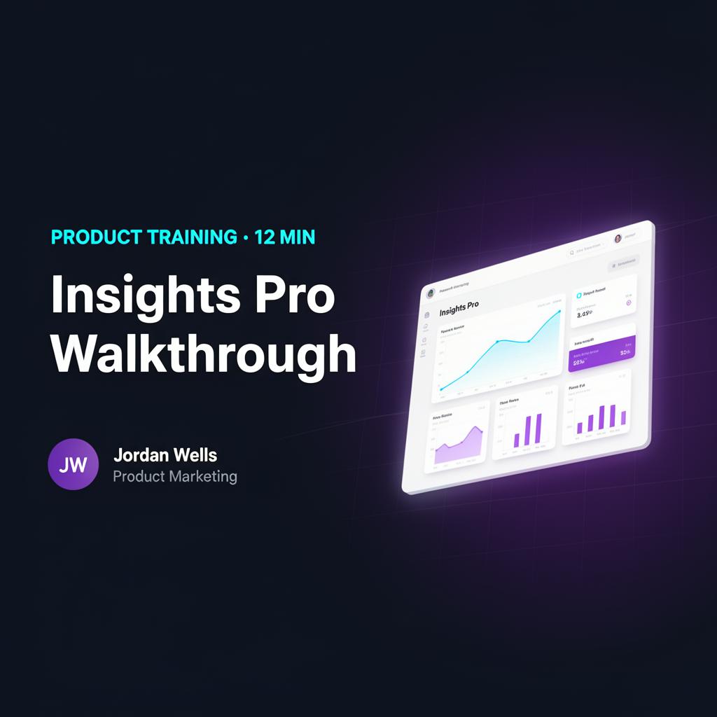 Insights Pro product walkthrough video thumbnail